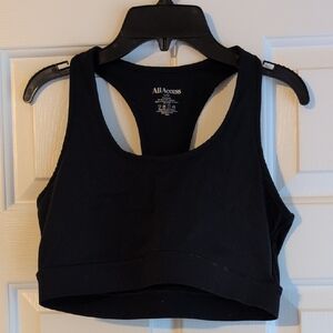 ALL ACCESS Jet Black Activewear Top